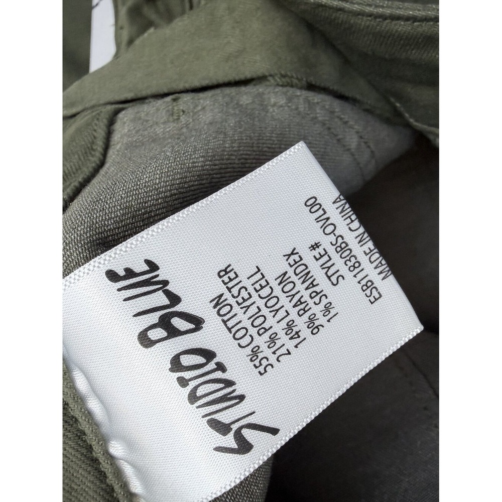 Studio Blue Sophia High Rise Relaxed Utility Pants Olive Green Womens 10 - Picture 5 of 12
